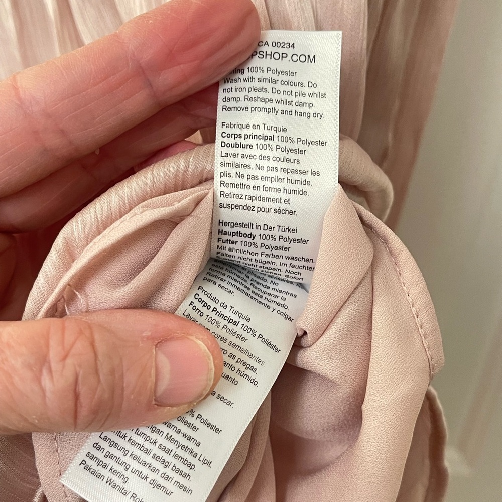 Topshop Light Pink Pleated Maxi Skirt - Picture 10 of 10